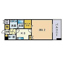 間取図画像 1K