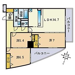 間取図画像 3LDK
