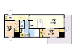 間取図画像 2LDK