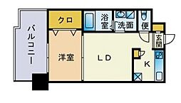 エステート・モア薬院ジョイ 2Kの間取図画像