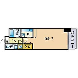 エステート・モア浄水通り 1Kの間取図画像