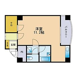 フローレンス浄水 ワンルームの間取図画像