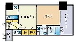 エンクレスト薬院LUCE 2Kの間取図画像