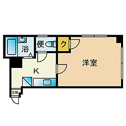 ドミトリイ薬院南 1Kの間取図画像
