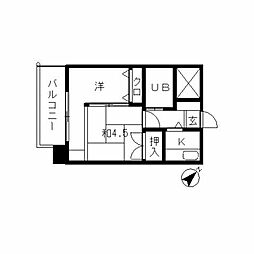 VIP薬院 1Kの間取図画像