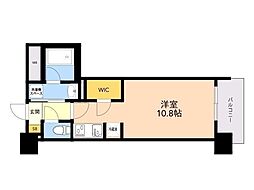RJRプレシア百年橋 ワンルームの間取図画像