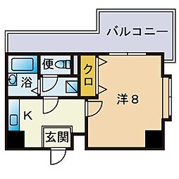 パエゼ今泉 1Kの間取図画像