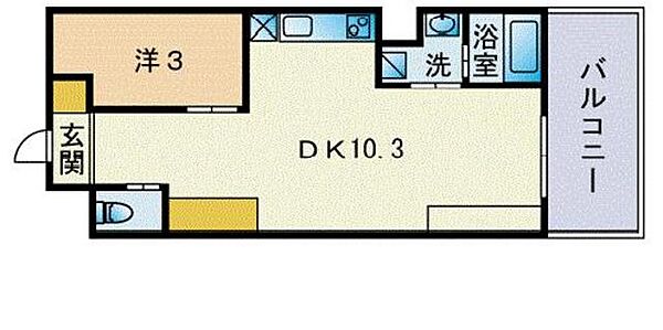 Ｇｒａｎｄ　Ｅ’ｔｅｒｎａ福岡天神橋 1405｜福岡県福岡市博多区中洲５丁目(賃貸マンション1LDK・4階・30.45㎡)の写真 その2