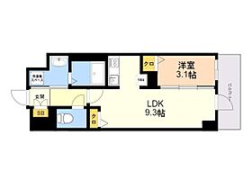 ＦＭＴレジデンス博多 403 ｜ 福岡県福岡市博多区美野島３丁目17番29号（賃貸マンション1LDK・4階・32.76㎡） その2