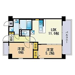間取図画像 2LDK