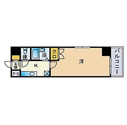 リファレンス呉服町 1Kの間取図画像