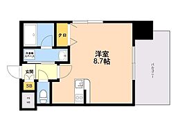 エンクレストNEO博多駅南 1Kの間取図画像