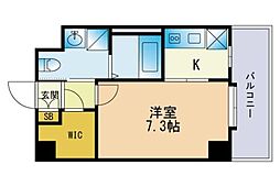 t-smart博多オーケストラ通り 1Kの間取図画像