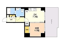 4iレジデンス 1DKの間取図画像