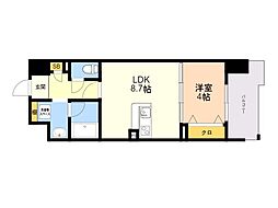 OrchidResidence上呉服 1LDKの間取図画像