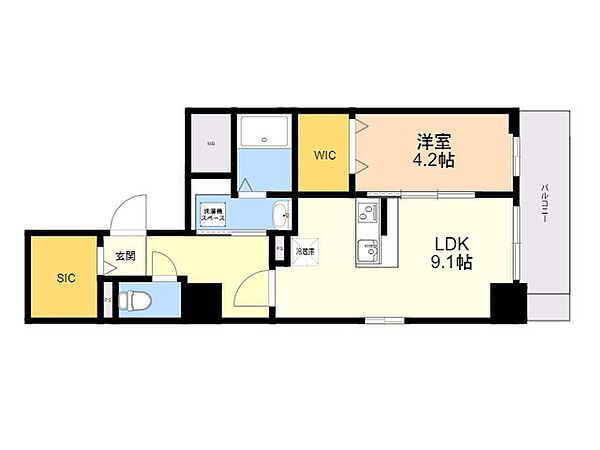 Ｔａｕｒｕｓ箱崎 102｜福岡県福岡市東区箱崎１丁目(賃貸マンション1LDK・1階・40.25㎡)の写真 その2