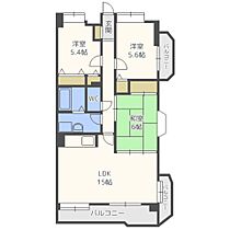 リバーランド箱崎2 303 ｜ 福岡県福岡市東区筥松３丁目3番3号（賃貸マンション3LDK・3階・72.32㎡） その2