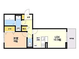 間取図画像 1LDK
