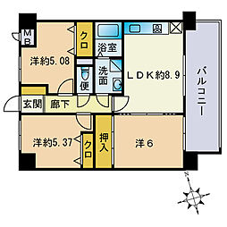 間取図画像 3LDK