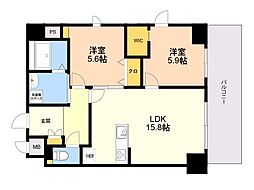 間取図画像 2LDK