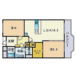 間取図画像 2LDK