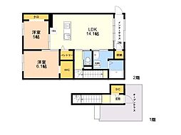 間取図画像 2LDK