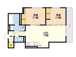 間取図画像 2LDK