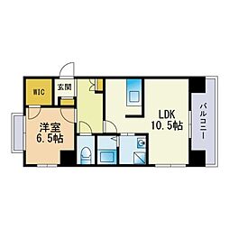 ヘリオス 1LDKの間取図画像