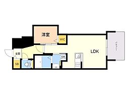 Nudge'one千代県庁口 1LDKの間取図画像