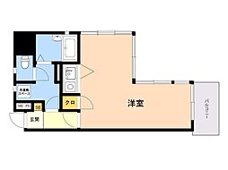 ダイナコート千代県庁口 1Kの間取図画像