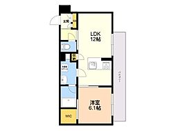 Felice 1LDKの間取図画像