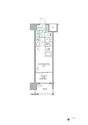 AIFLAT吉塚駅前 1LDKの間取図画像