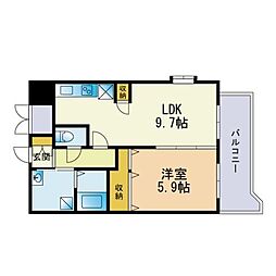 シェーネブルク 1LDKの間取図画像