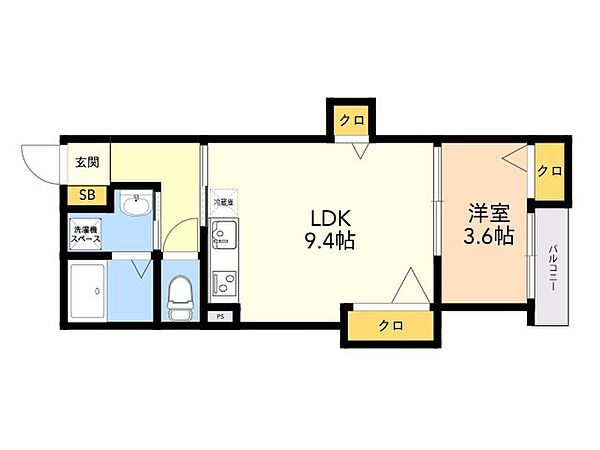 和白1丁目新築アパート 102｜福岡県福岡市東区和白１丁目(賃貸アパート1LDK・1階・35.00㎡)の写真 その2