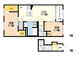 間取図画像 2LDK