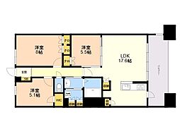 Nudgeone.照葉 3LDKの間取図画像
