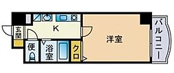 セレス香住ヶ丘2 1Kの間取図画像