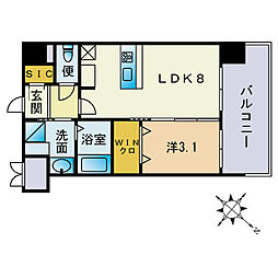 間取図画像 1LDK