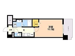 福岡市南区大楠2丁目マンション 1Kの間取図画像