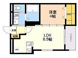 robot home 井尻4 1LDKの間取図画像