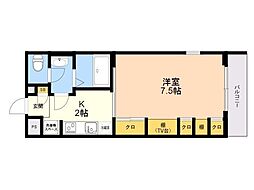 リブリ・アーク横手 1Kの間取図画像