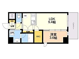 LUMINOUS ALFACIO(ルミナス アルファシオ) 1LDKの間取図画像