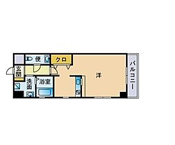 ピュアドーム日赤アベニュー 1Kの間取図画像