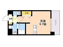 LIBTH天神南 ワンルームの間取図画像