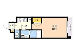 S-レジデンス大橋FLUSS 1Kの間取図画像