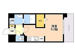 LIBTH高宮4 ワンルームの間取図画像