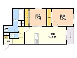 間取図画像 2LDK
