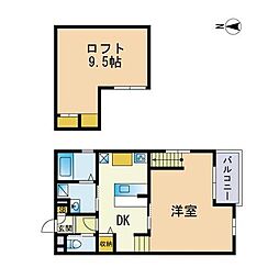 SOLLIEVO愛宕参道西館 ワンルームの間取図画像