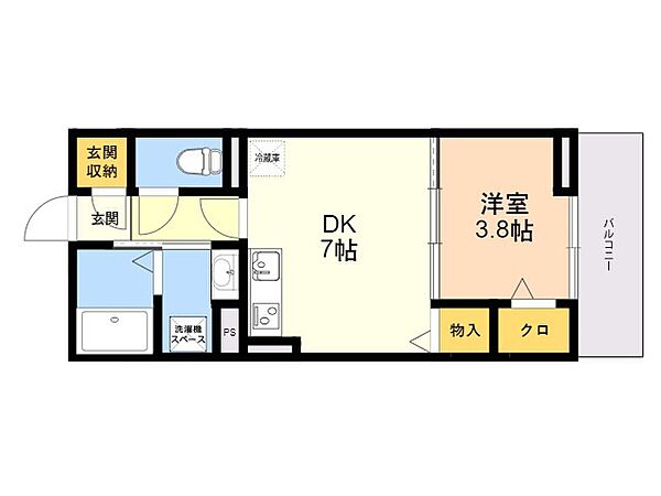 Ｄーｒｏｏｍフェニックス糸島2 205｜福岡県糸島市前原南２丁目(賃貸アパート1DK・2階・30.03㎡)の写真 その2