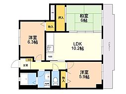 間取図画像 3LDK